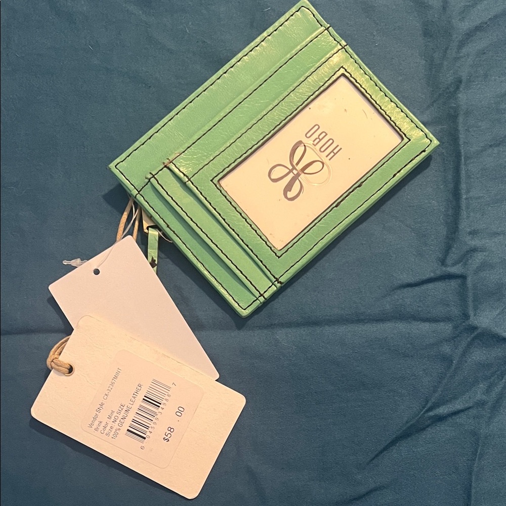 HOBO Mint Green Card Holder